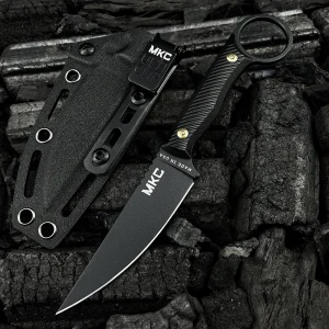 MKC WARGOAT Fixed Blade Knife – Magnacut Stainless Steel Tactical Outdoor Knife with G-10 Handle