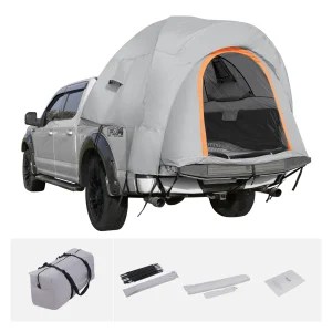 SUV Camping Tent Attachment 8' × 8' – Double Layer PU2000mm Waterproof Truck & Car Tent with Rainfly and Carry Bag